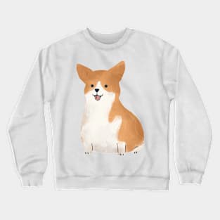 Cute Corgi Watercolor Illustration Crewneck Sweatshirt